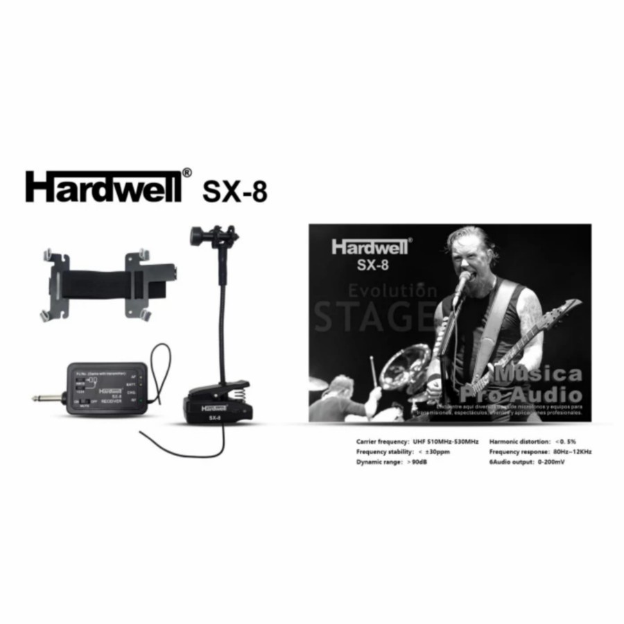 Mic Wireless Saxophone Instrument HARDWELL SX-8 SX8 SX 8 Saxophone Mic Original