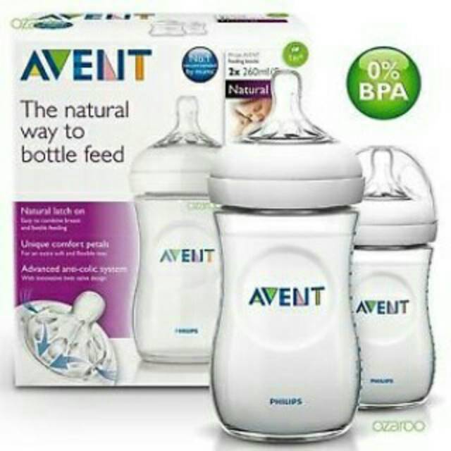 ♥BabyYank♥ AVENT SCF693/23 TWIN PACK BOTOL NATURAL - BOTOL SUSU AVENT 260ML ISI 2