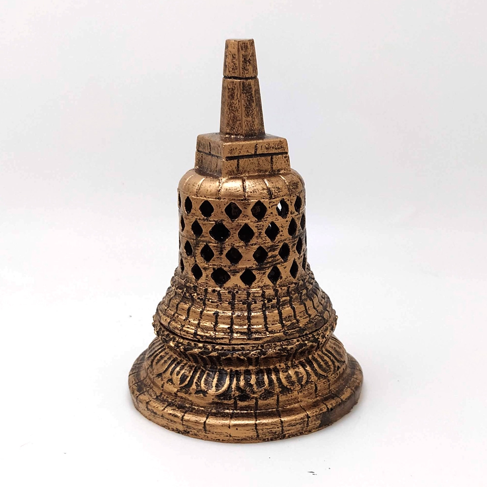 Miniatur Stupa Candi Borobudur Fiberglass 11x8x8 cm