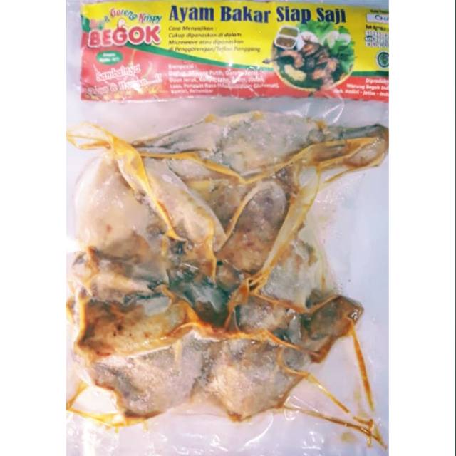 

BEGOK Ayam Bakar Utuh Siap Bakar/Panggang (Vakum Frozen Food)