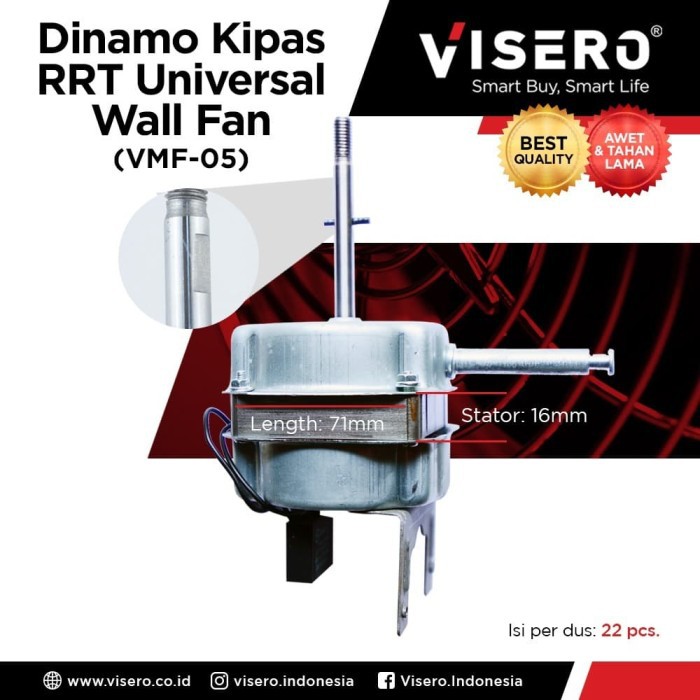 Motor Dinamo Kipas Angin Wall Fan/Kipas Dinding Visero (VMF-05)