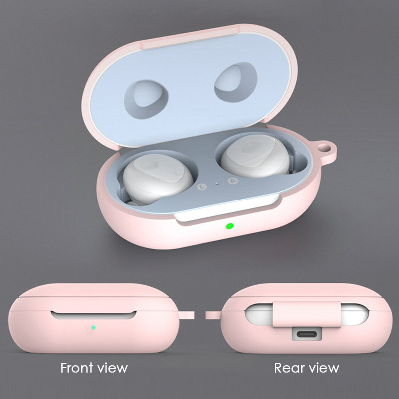 Casing Silikon Samsung Galaxy Buds/Earphone Bluetooth Anti Air/Jatuh/Hilang Dengan Kait Metal