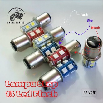 Lampu Stop Motor 13 Led Flash