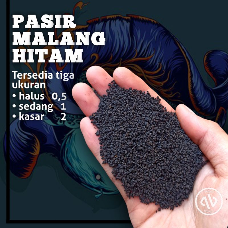 PASIR MALANG | PASIR MALANG HITAM PEKAT 500gr murah