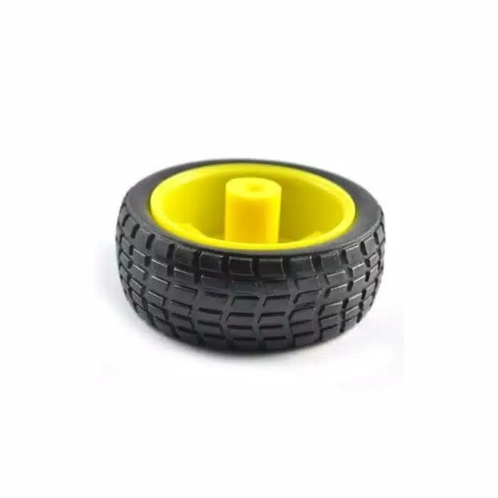 RODA / BAN / WHEEL SMART CAR ARDUINO KUNING