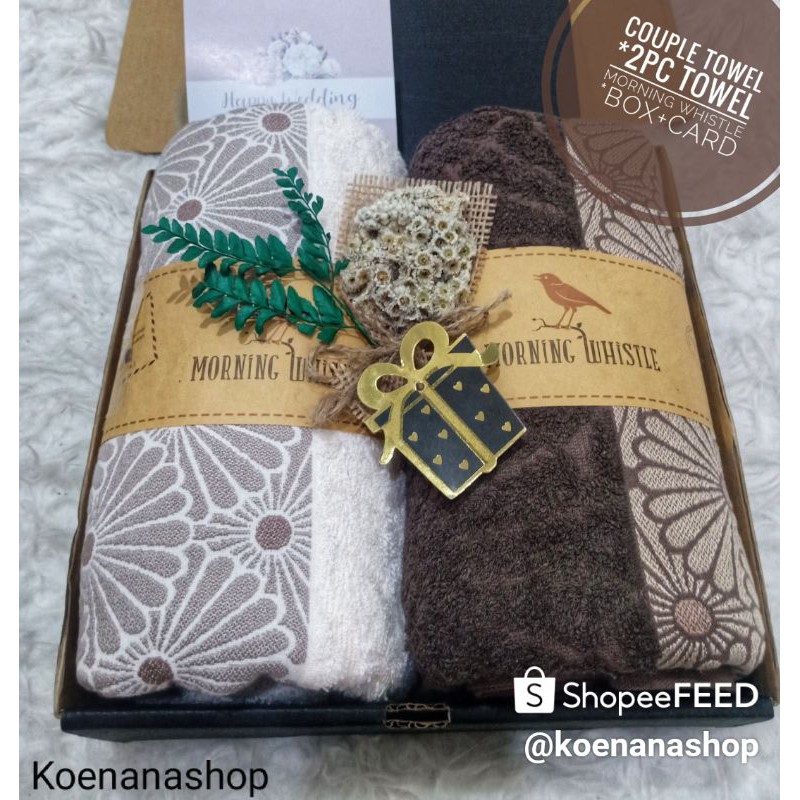 Hampers Handuk Couple/ Gift box Handuk Couple