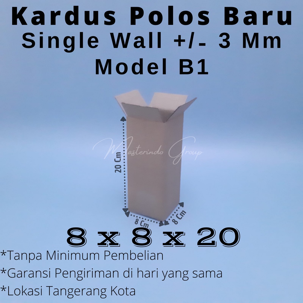 

Kardus Polos 8x8x20 Cm