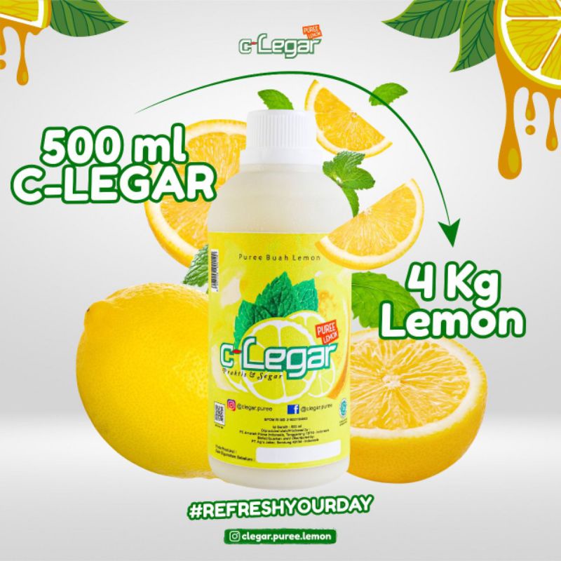 

C-Legar Lemon Murni premium Air Lemon asli untuk kecantikan diet alami Lemon Murni C-Legar 500ml