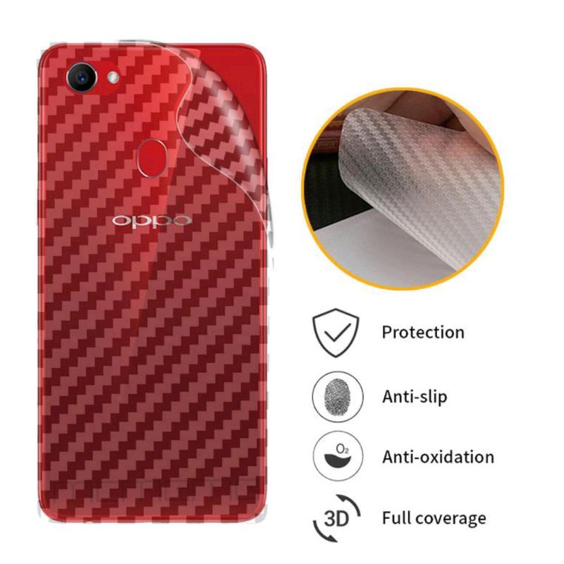 OPPO F5 Skin Carbon Anti Gores Garskin Handphone Stiker Pelindung