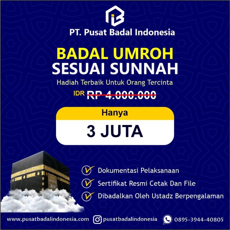 

BADAL UMROH 2022 Sesuai Sunnah