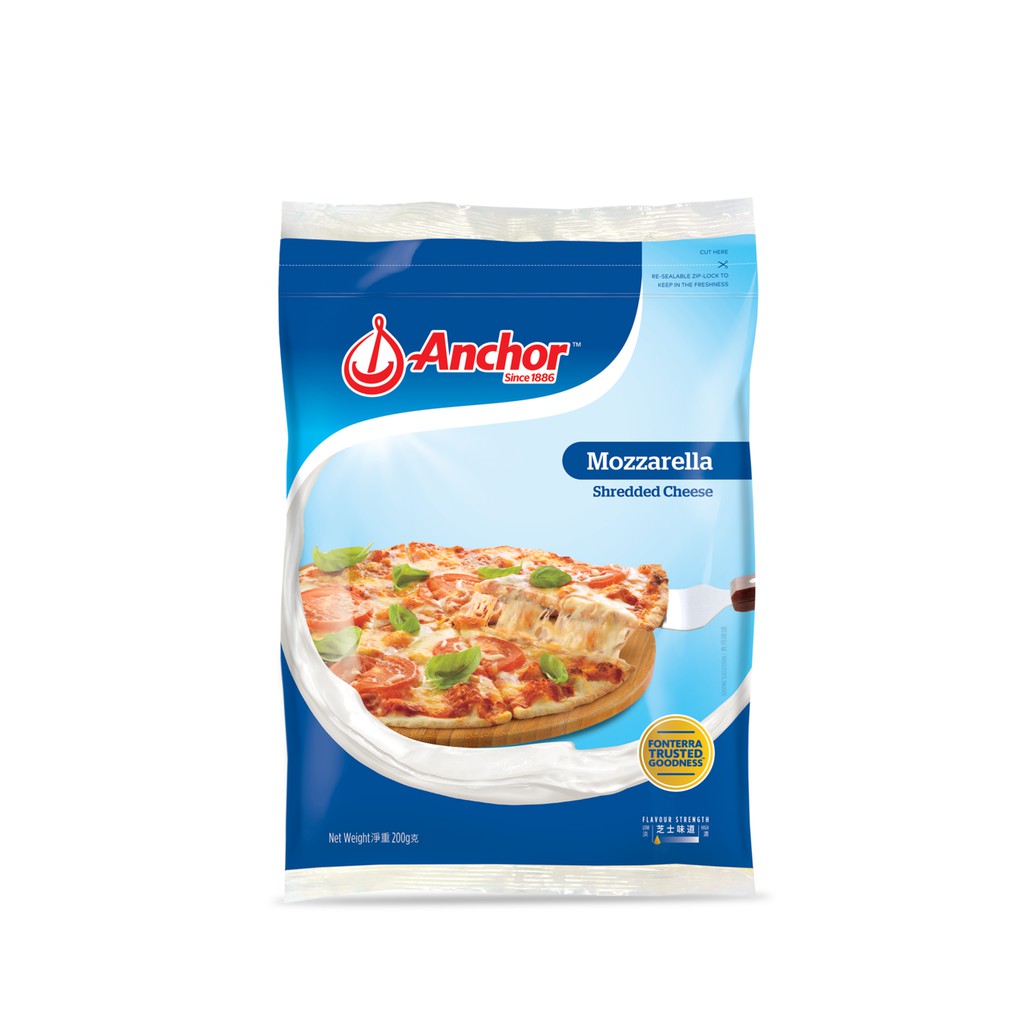 

Anchor Mozzarella Cheese Shredded 250GR / Mozzarella Parut 250GRAM