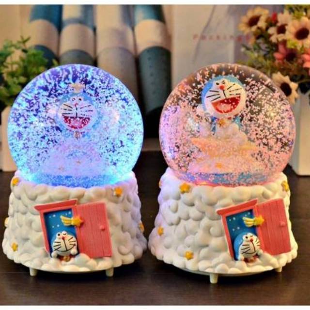 Doraemon Snowball RESTOCK / doraemon snow globe / bola salju doraemon / kotak musik doraemon