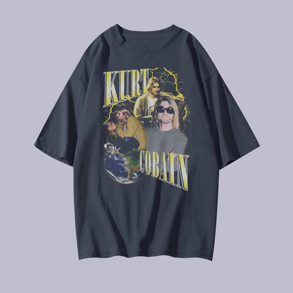 KAOS KURT COBAIN OVERSIZE NIRVANA VINTAGE