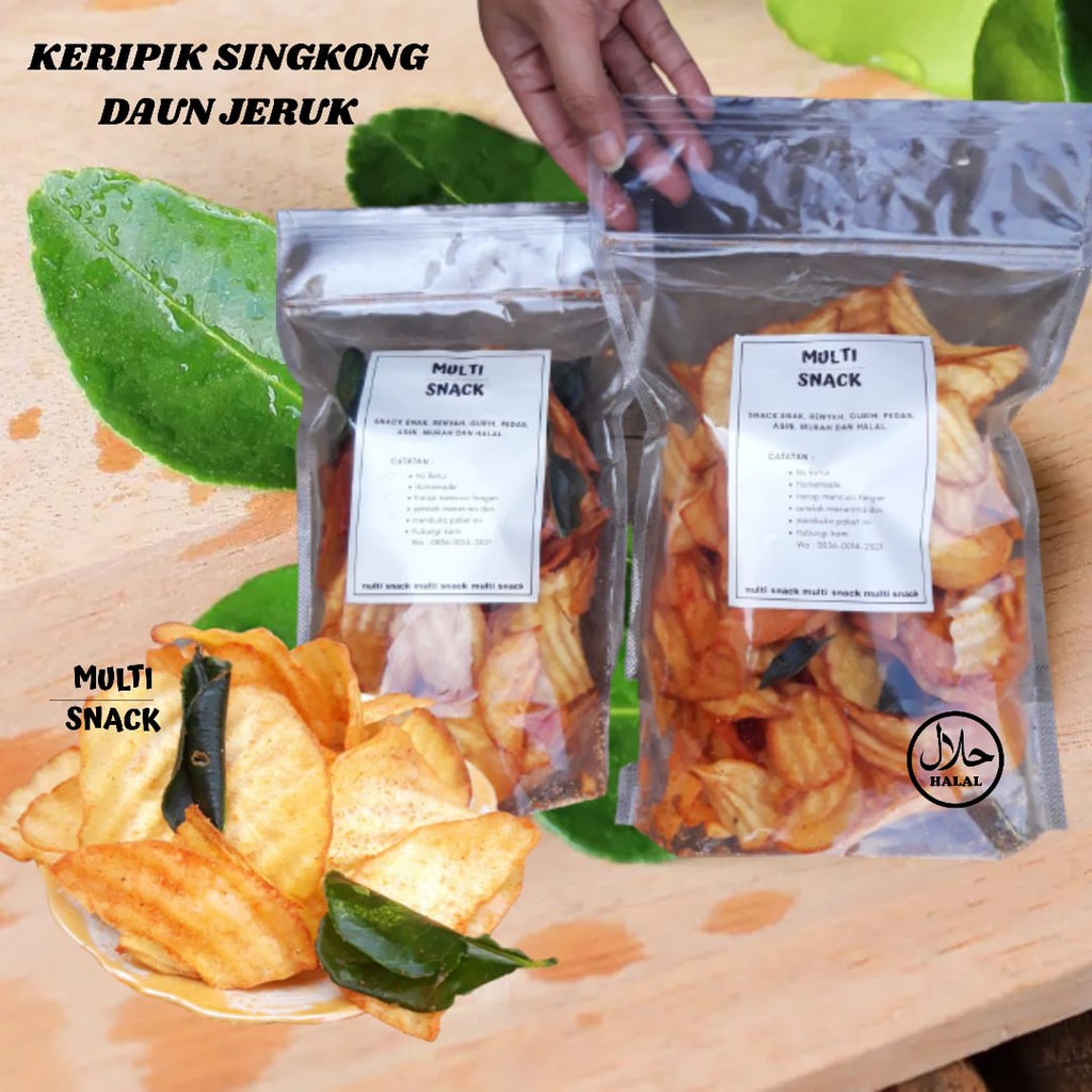 

SNACK CEMILAN JAJANAN KERIPIK SINGKONG RASA DAUN JERUK SNACK ECERAN KILOAN SEMARANG