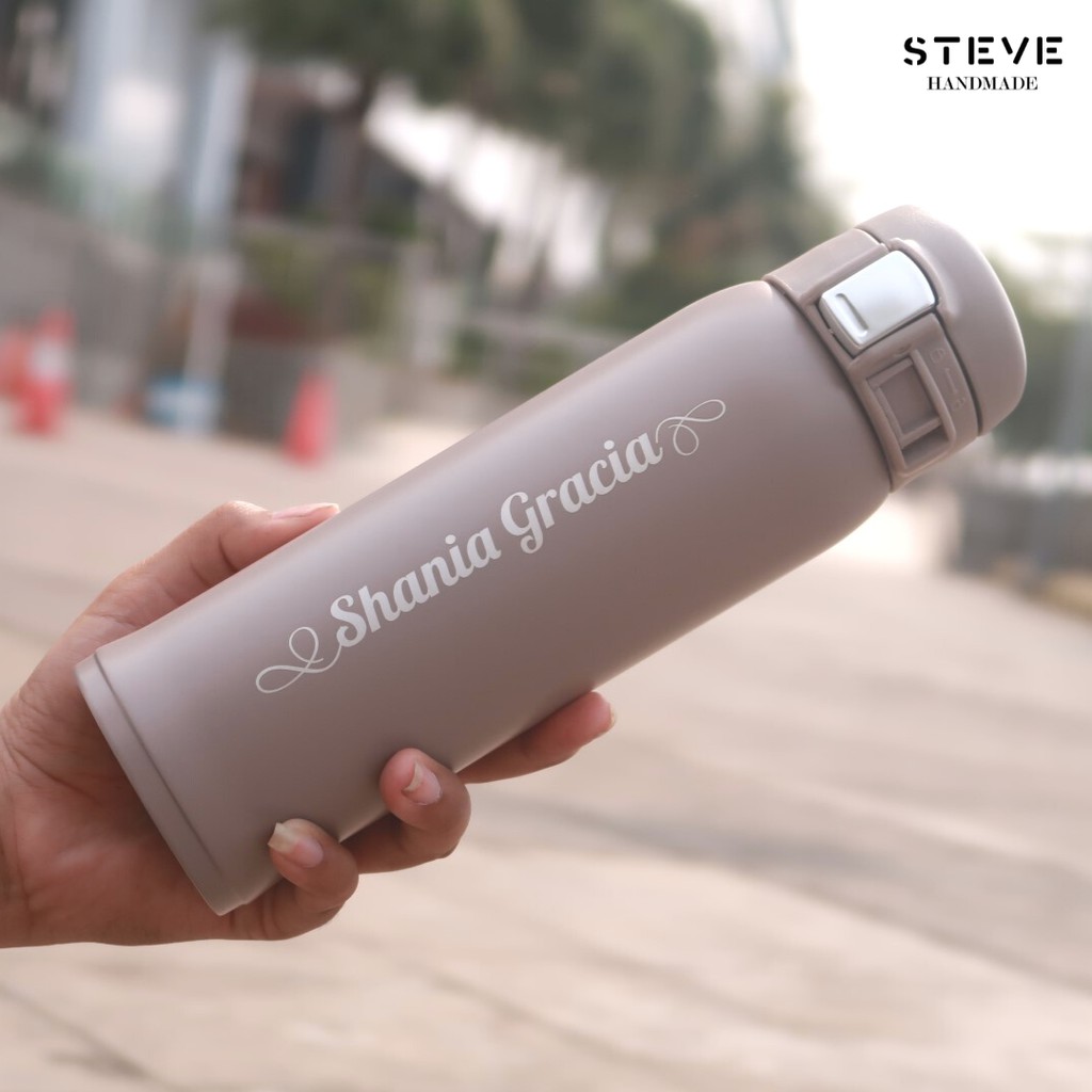 Botol minum stainless termos vacuum tumbler travel mug TM0319 Grey