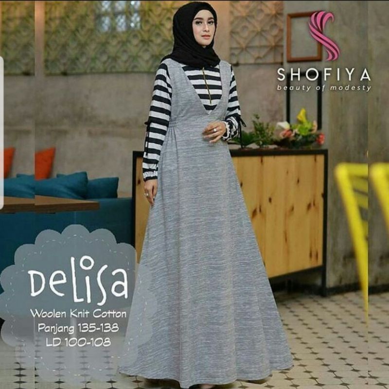 Dress Muslim.  Delisa Set