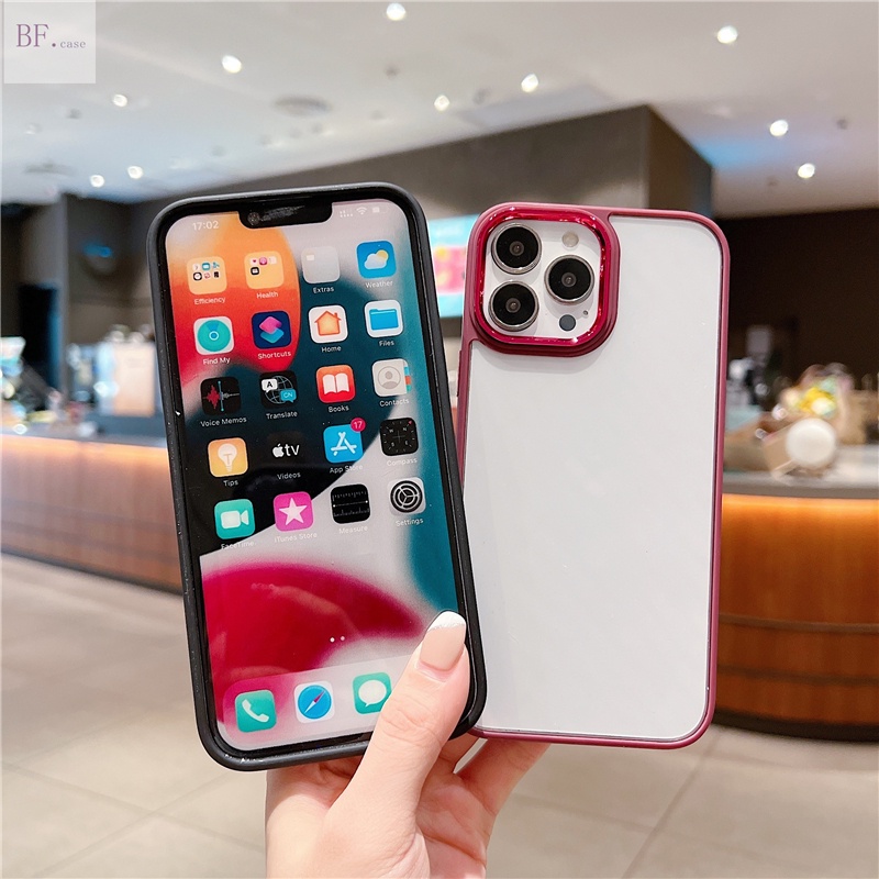 Hard Case Bahan Akrilik Transparan Untuk IPhone 14 13 12 11 Pro Max 14max