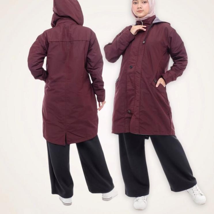 TCA.185478 ◦ Jaket syar'i Jaket muslimah Jaket syari Parka cewek Parka wanita jaket wanita jumbo