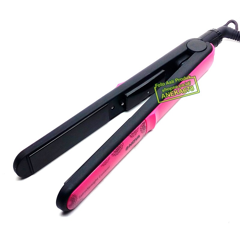 NOVA NHC 817 CRM ALAT CATOK RAMBUT CATOKAN LURUS CURLY HAIR IRON KERAMIK PENGERITING RAMBUT