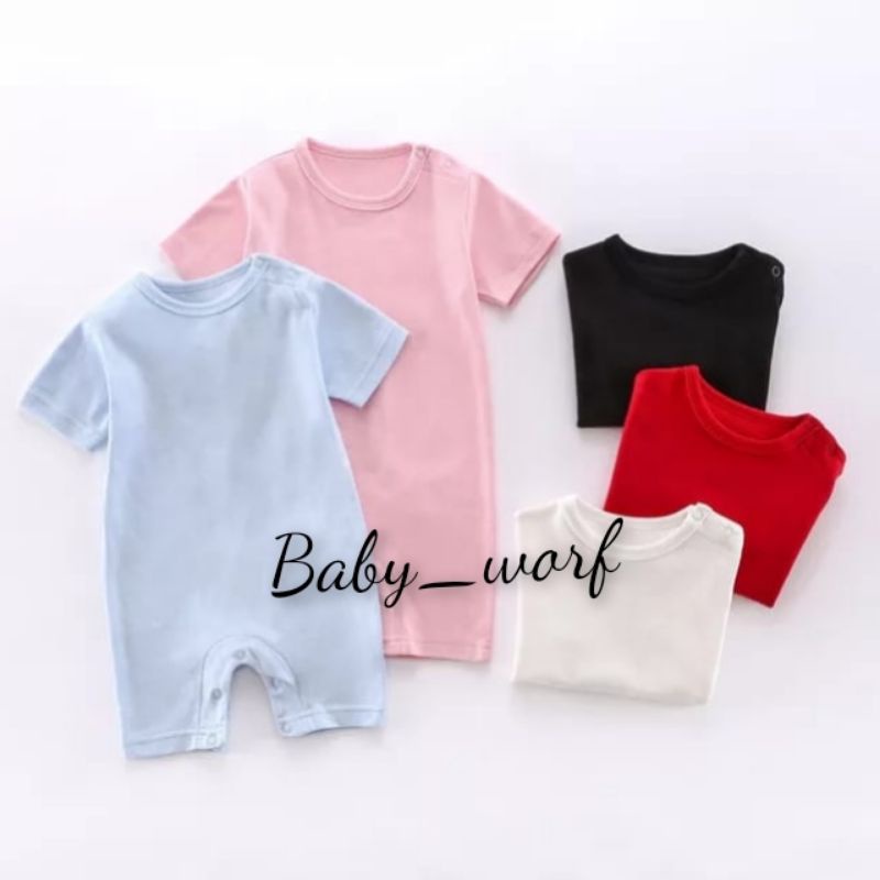 Romper baby polos 0-6 bulan