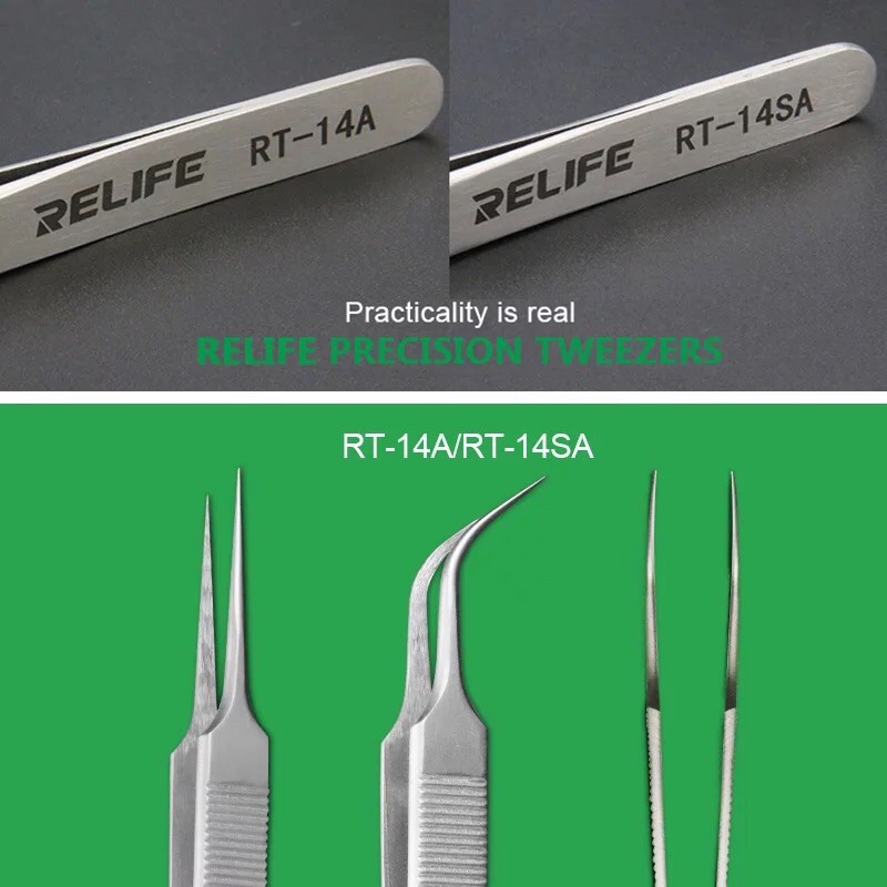 PINSET RELIFE - PRECISION TWEEZERS RT-14A RT-14SA