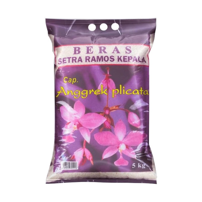 

bg20t01r Beras Premium Cap Anggrek Plicata 5 Kg (Kemasan Ungu) Sv012Ss