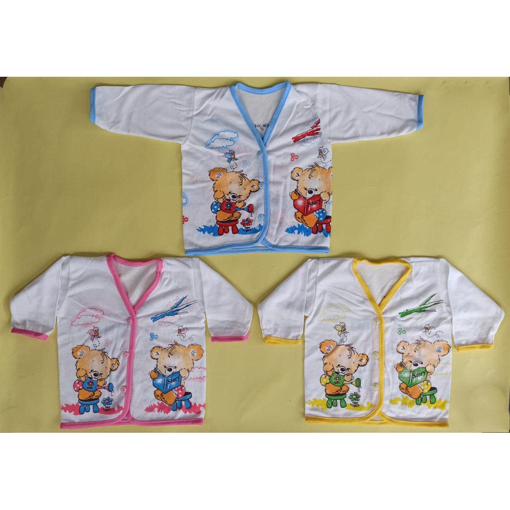 Boboko ~ 6 Pcs Baju Kancing Bayi Lengan Panjang, Pakaian Bayi Laki-laki &amp; Perempuan ~ Sahabi