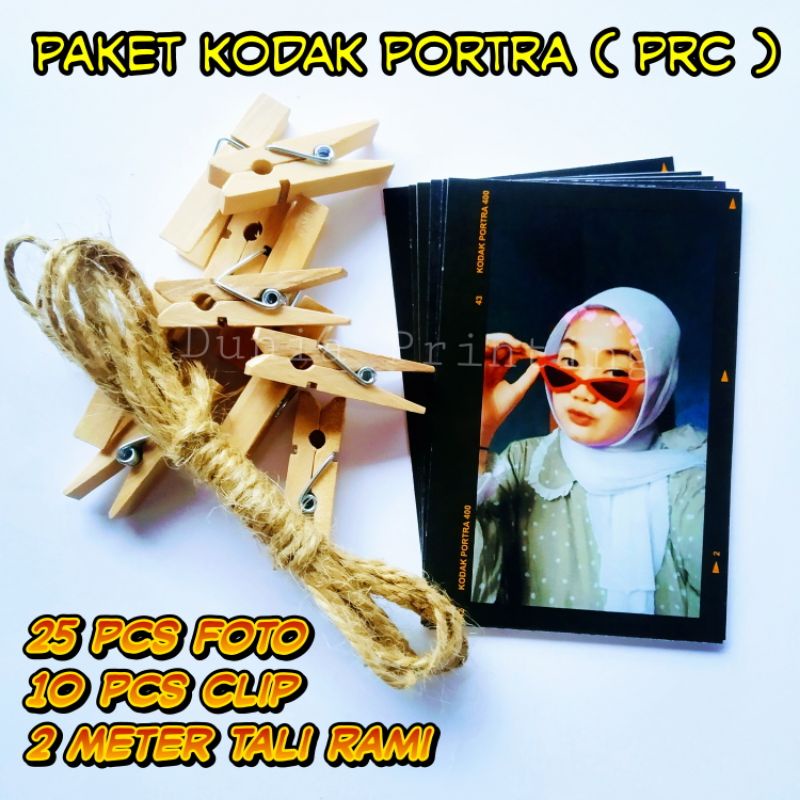 

Polaroid Kodak Portra 400TX ( Paket PRC ) + Rami + Clip, bahan Art Karton 260 Glossy