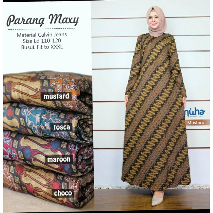Gamis Batik PARANG MAXY by NUHA