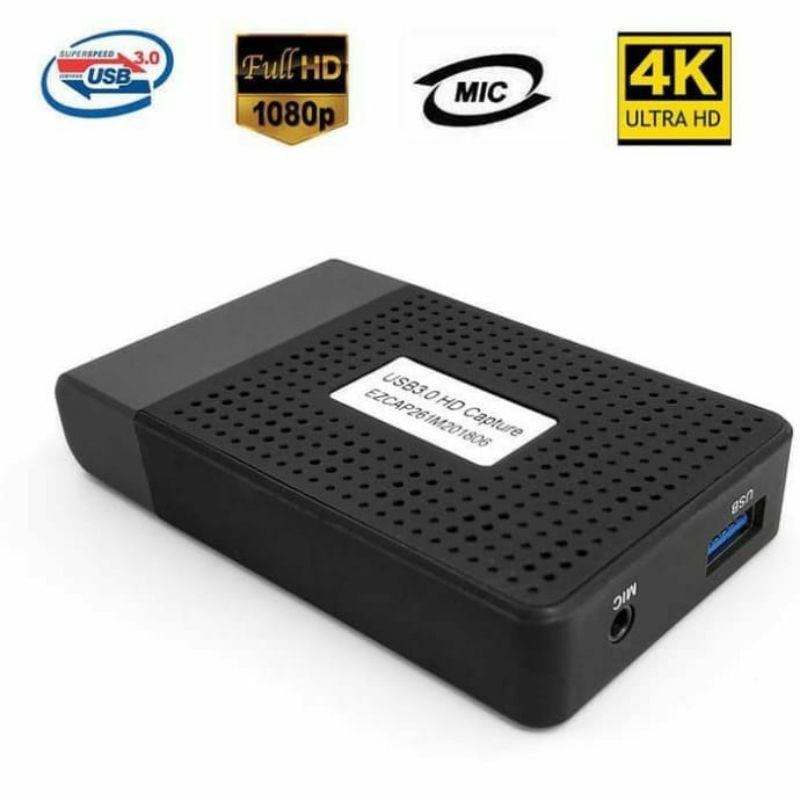 EZCAP 261M + Mic USB 3.0 HDMI Capture Video Game Live Streaming EZCAP261