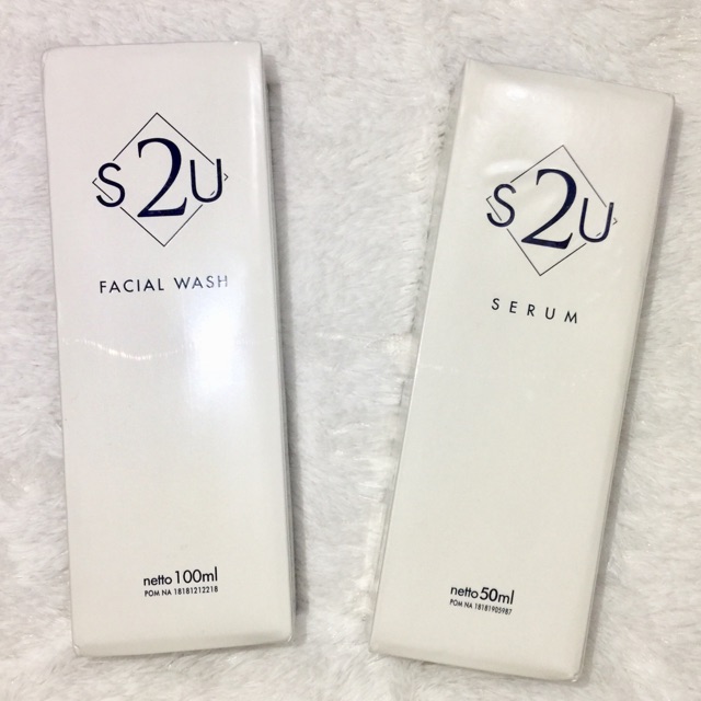 S2U facial wash dan S2U serum original bersegel