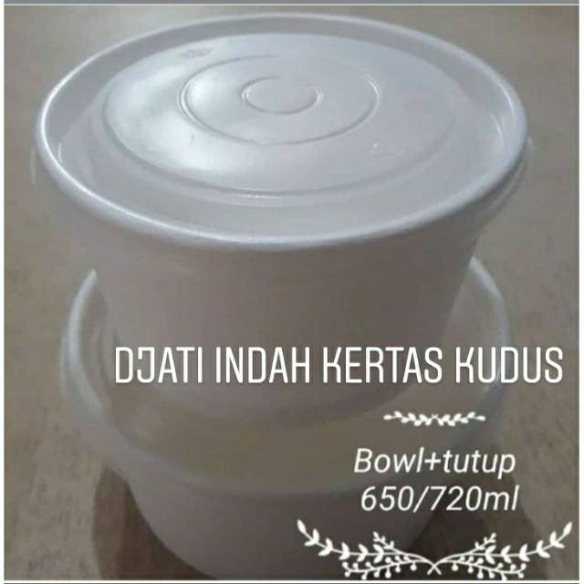 SERING DI BURU!!! Paper bowl 650 ml tanpa tutup 25 pcs