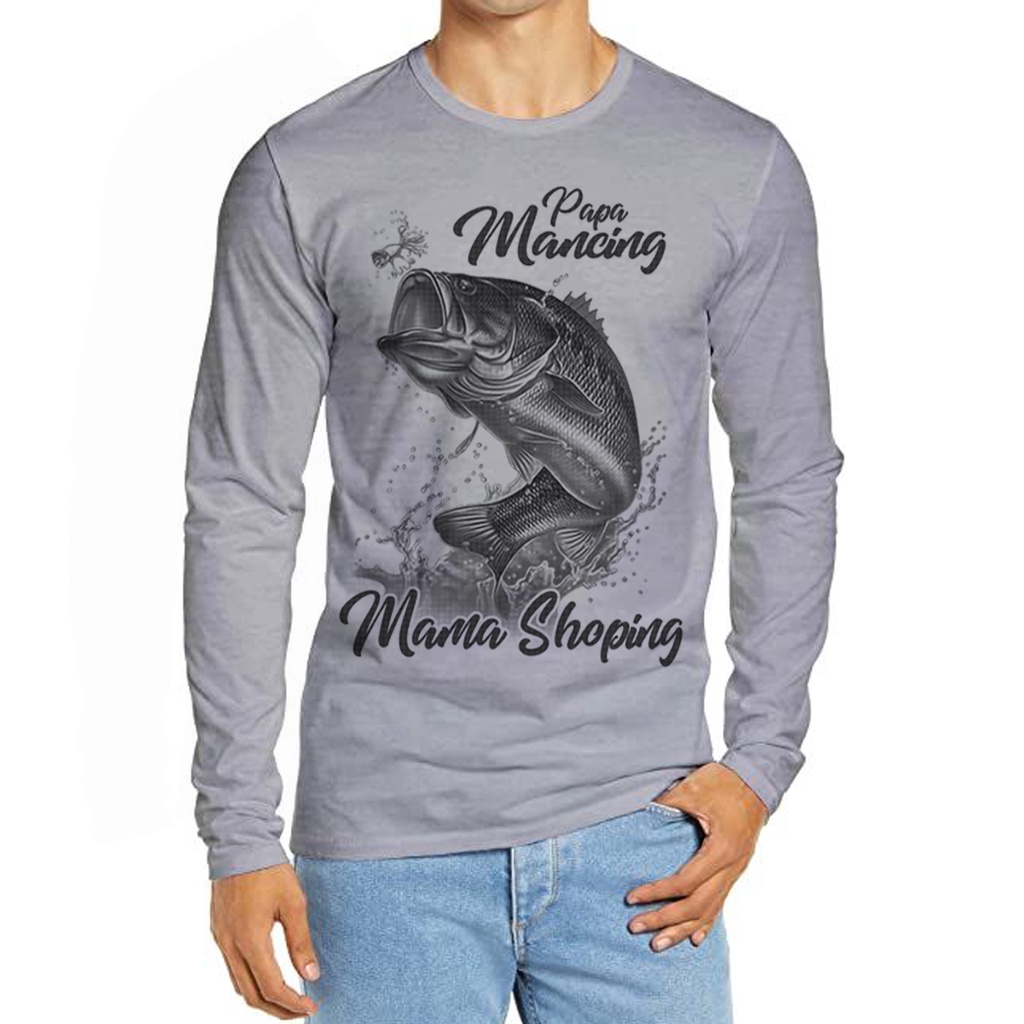 KAOS LENGAN PANJANG PRIA / KAOS LENGAN PANJANG JUMBO PRIA ( PAPA MANCING)