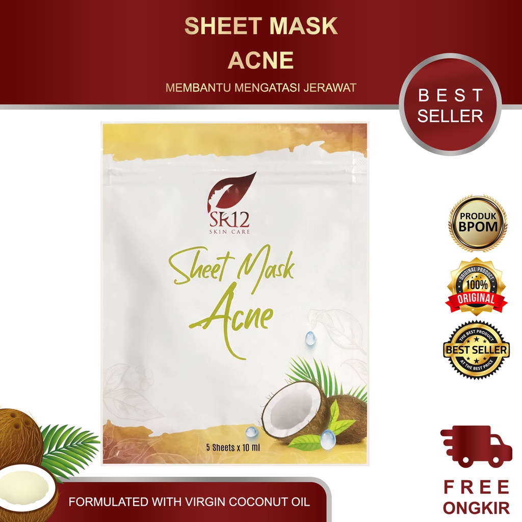 SHEET MASK ACNE SR12 / SHEET MASK ACNE / SHEET MASK SR12 / SHEET MASK / MASKER WAJAH