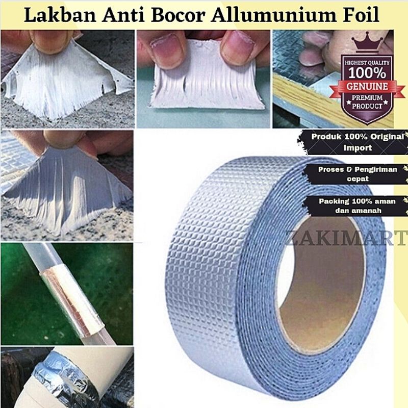 Lakban Anti Bocor Super Kuat Alumunium Foil Lem Talang Alumunium