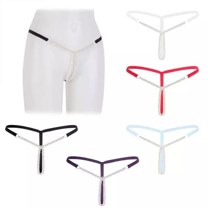 G string mutiara wanita gstring thong sexy 163 Limited