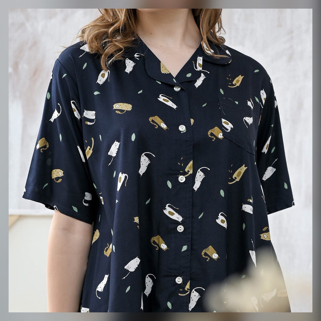 Kalla set - Sleepwear / Piyama Baju Tidur Rayon by RAHA Sleepwear-Torto