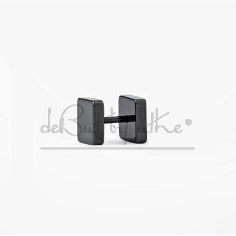 Anting Pria | Cowok| Lelaki Square Titanium Steel (per 1 buah) - Perak
