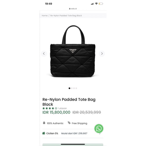 SALE RAMADHAN BISA COD PRAD4 TOTE BAG / tas wanita / tas import / tas murah / supplier tas / tas pra