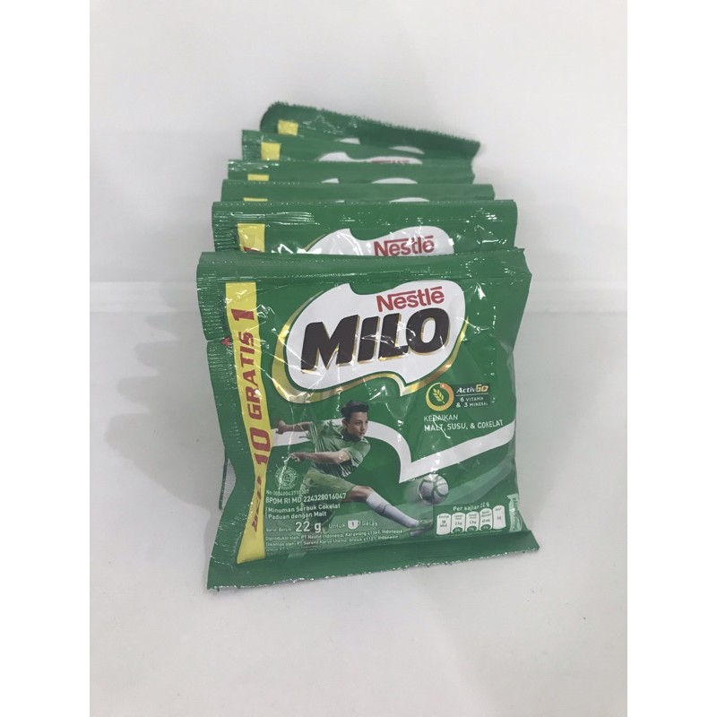 

Milo susu bubuk rasa cokelat sashet 22gr