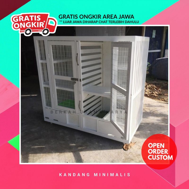 kandang kayu kandang hewan kandang kucing rumah kucing cat room custom