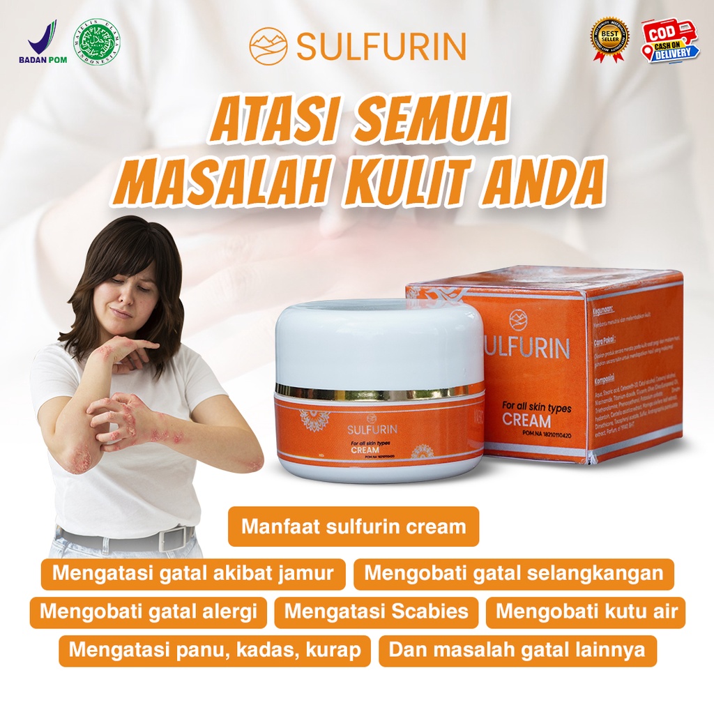 SULFURIN OBAT GATAL KULIT SELANGKANGAN MENAHUN Ruam Biang Keringat HERBAL ALAMI ORIGINAL BPOM