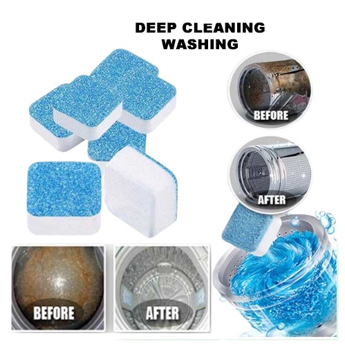 Tablet Pembersih Mesin Cuci Penghilang Bakteri / Deep Cleaning Washing