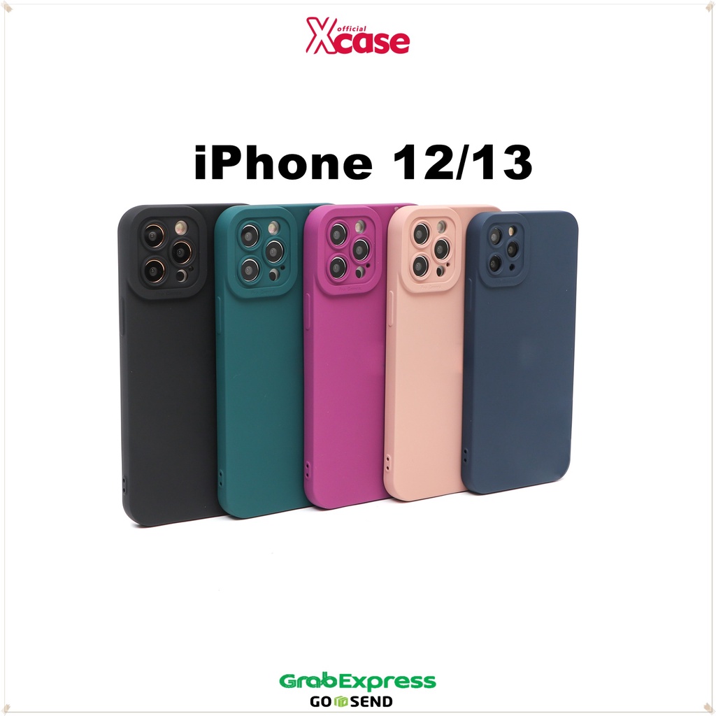 Casing iPhone 7 8 SE 7+ 8+ X XR XS 11 12 13 MINI PRO MAX Silicone Matte Edge ProCamera Case (3)