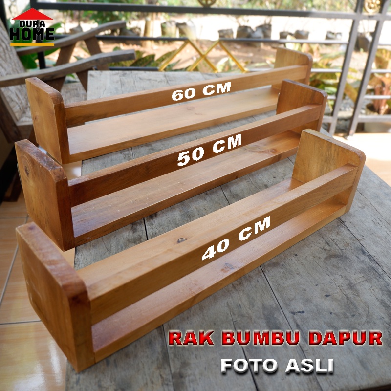 PROMO Rak Buku /  Rak Bumbu / Rak Dapur / Rak Serba Guna / Rak Kayu Solid