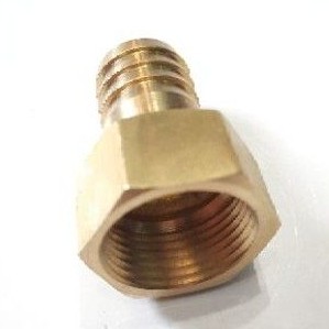 Sok selang 1/2&quot; × 5/8&quot; KUNINGAN / Hose Nipple Drat dalam