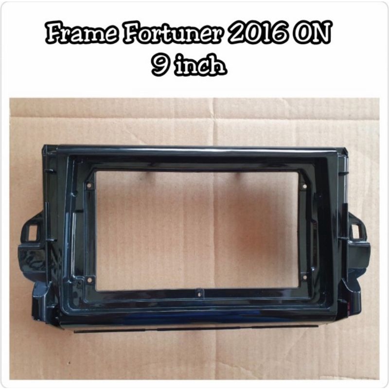 frame head unit double din fortuner 2016 ukuran layar 9inci