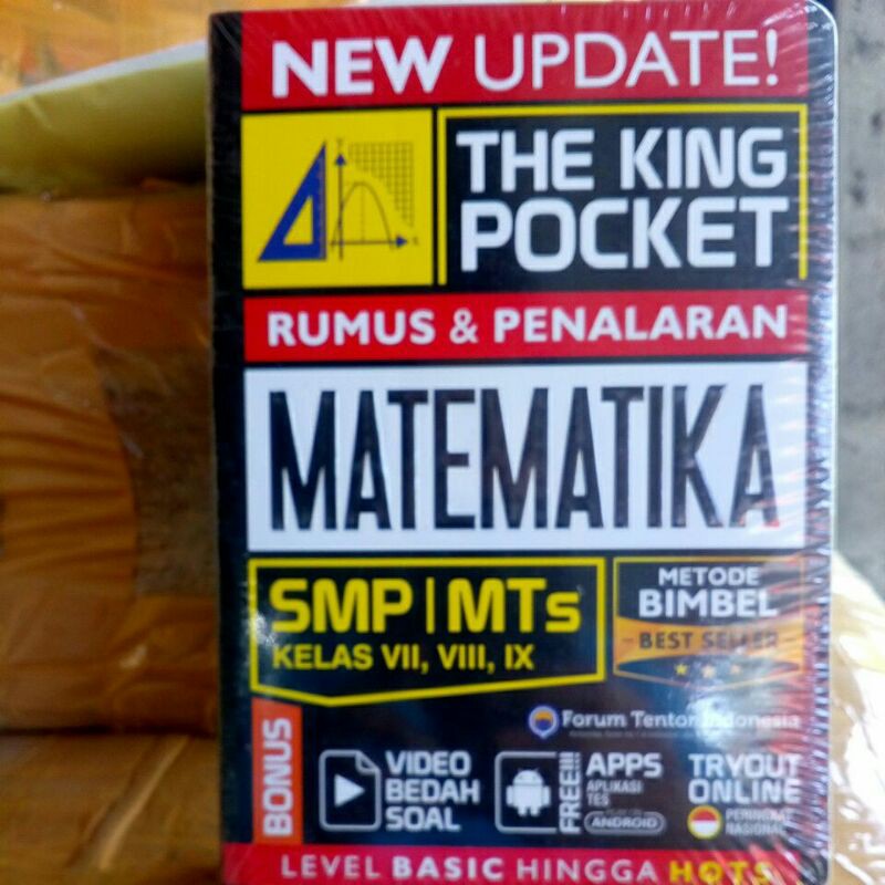 BEST SELLER; BUKU NEW UPDATE KING POCKET MATEMATIKA SMP/ MTs ORI