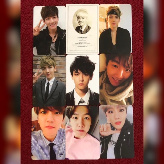 Photocard Baekhyun EXO MAMA XOXO GROWL OVERDOSE EXODUS SING FOR YOU