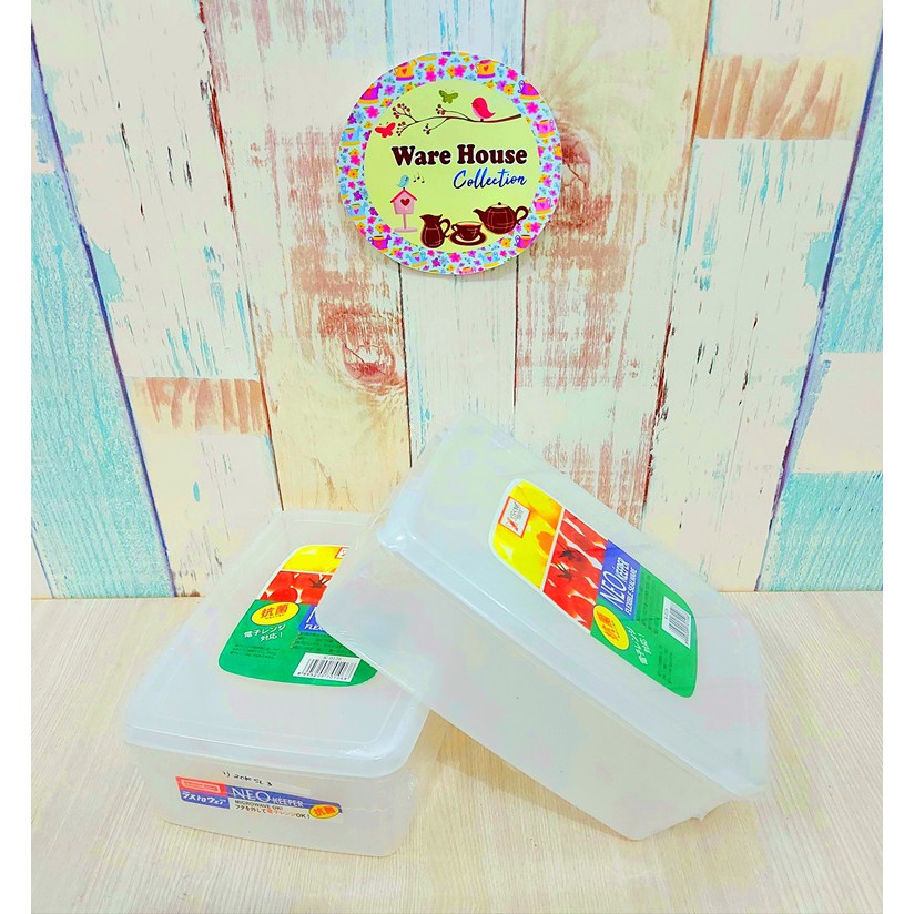 Kotak Penyimpanan/Kotak Sayur Transparan Plastik 1100 Ml Yoshikawa K-0126